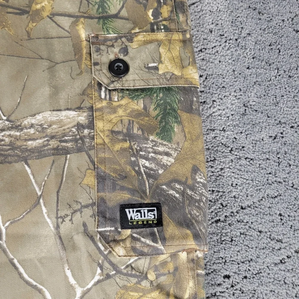 Walls Legend Camo Pants Mens M Cargo Double Knee Realtree Xtra Hunting Outdoors